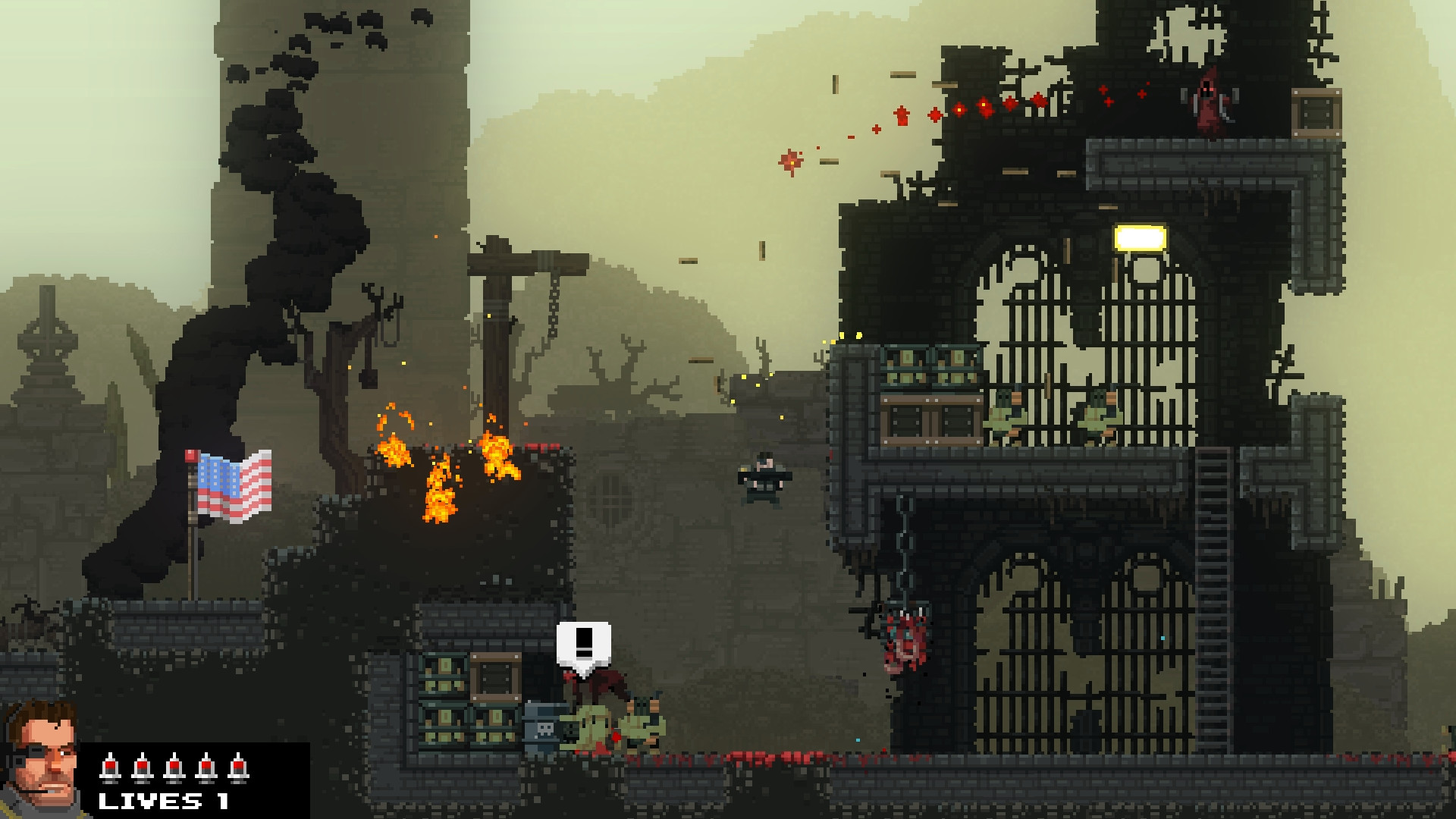 Indie Retro News: BROFORCE - An epic 2D action platformer with GORE!