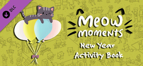 meow moments: new year activity book vertical card thumbnail