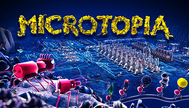 Capsule Grafik von "Microtopia", das RoboStreamer für seinen Steam Broadcasting genutzt hat.