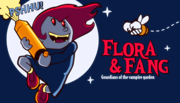 Imagen de la cápsula de "Flora & Fang: Guardians of the vampire garden" que utilizó RoboStreamer para las transmisiones en Steam