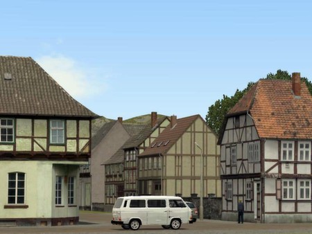 скриншот Modelset 1 - Railstation, Houses, Barn 4