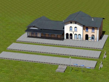 Modelset 1 - Railstation, Houses, Barn