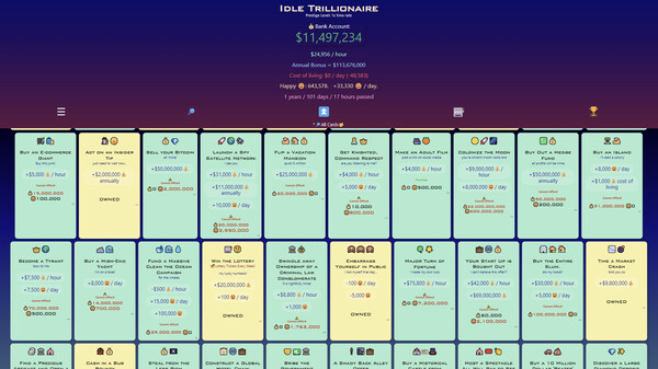 Idle Trillionairefor windows and Linux 1
