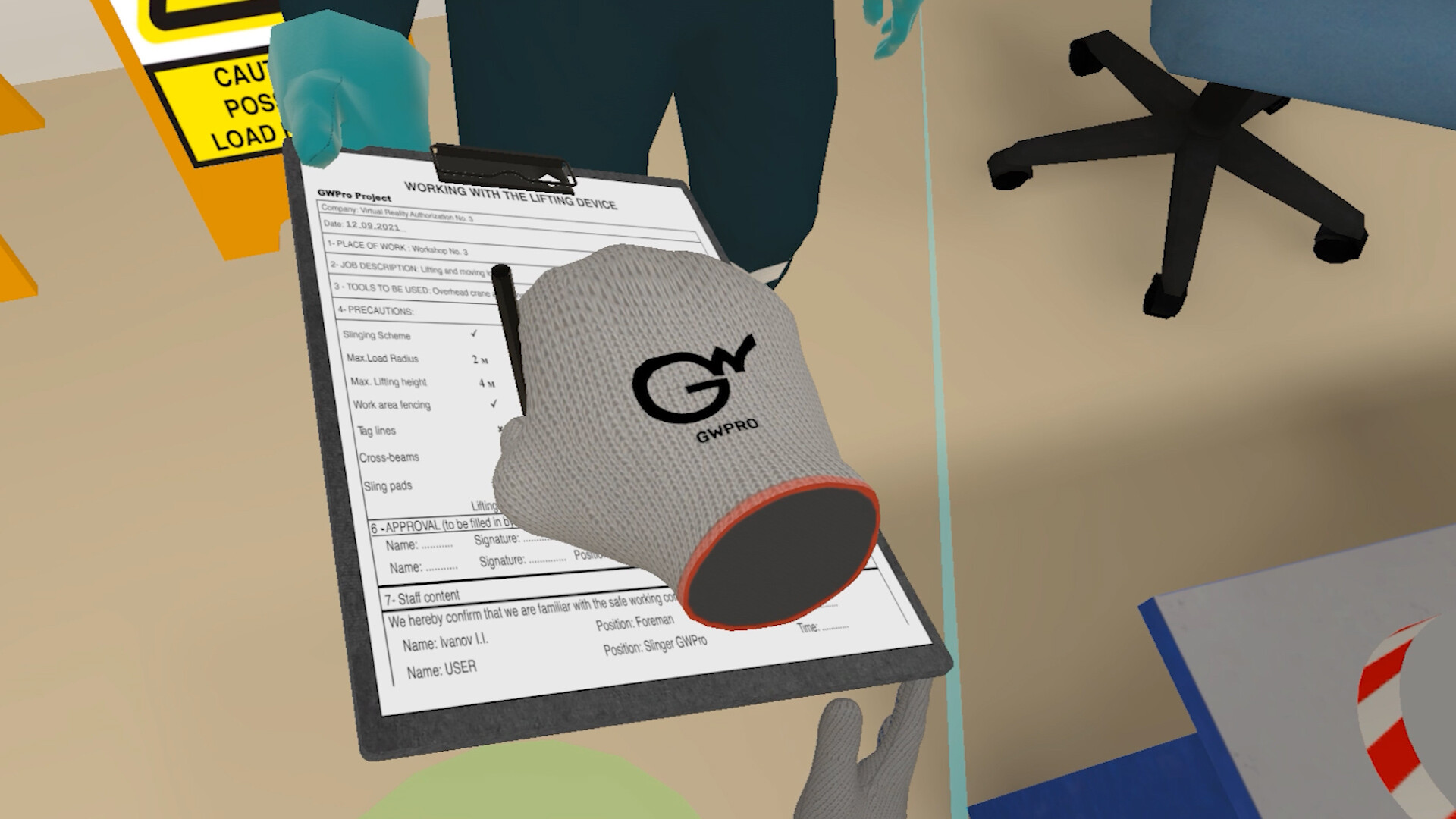 Load Slinging VR Training Demo #8