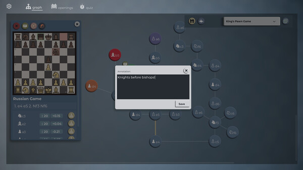 Chess Opening Repertoire Builder game for windows Pc 1