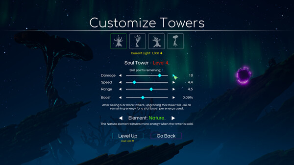 Скриншот из Space Nature Attack Tower Defense