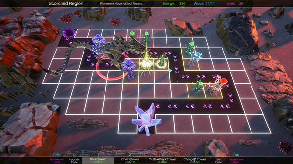 Скриншот из Space Nature Attack Tower Defense