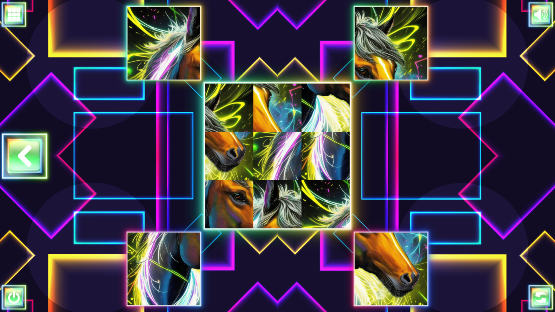 Neon Fantasy: Horses screenshot 1
