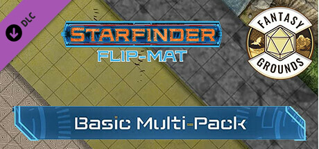 Fantasy Grounds - Starfinder RPG - Starfinder Flip-Mat - Basic Terrain Multi-Pack