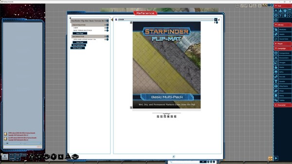 Fantasy Grounds - Starfinder RPG - Starfinder Flip-Mat - Basic Terrain Multi-Pack