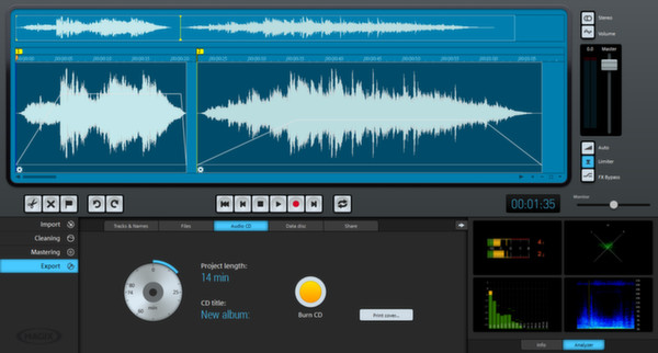 скриншот MAGIX Audio Cleaning Lab 2014 1