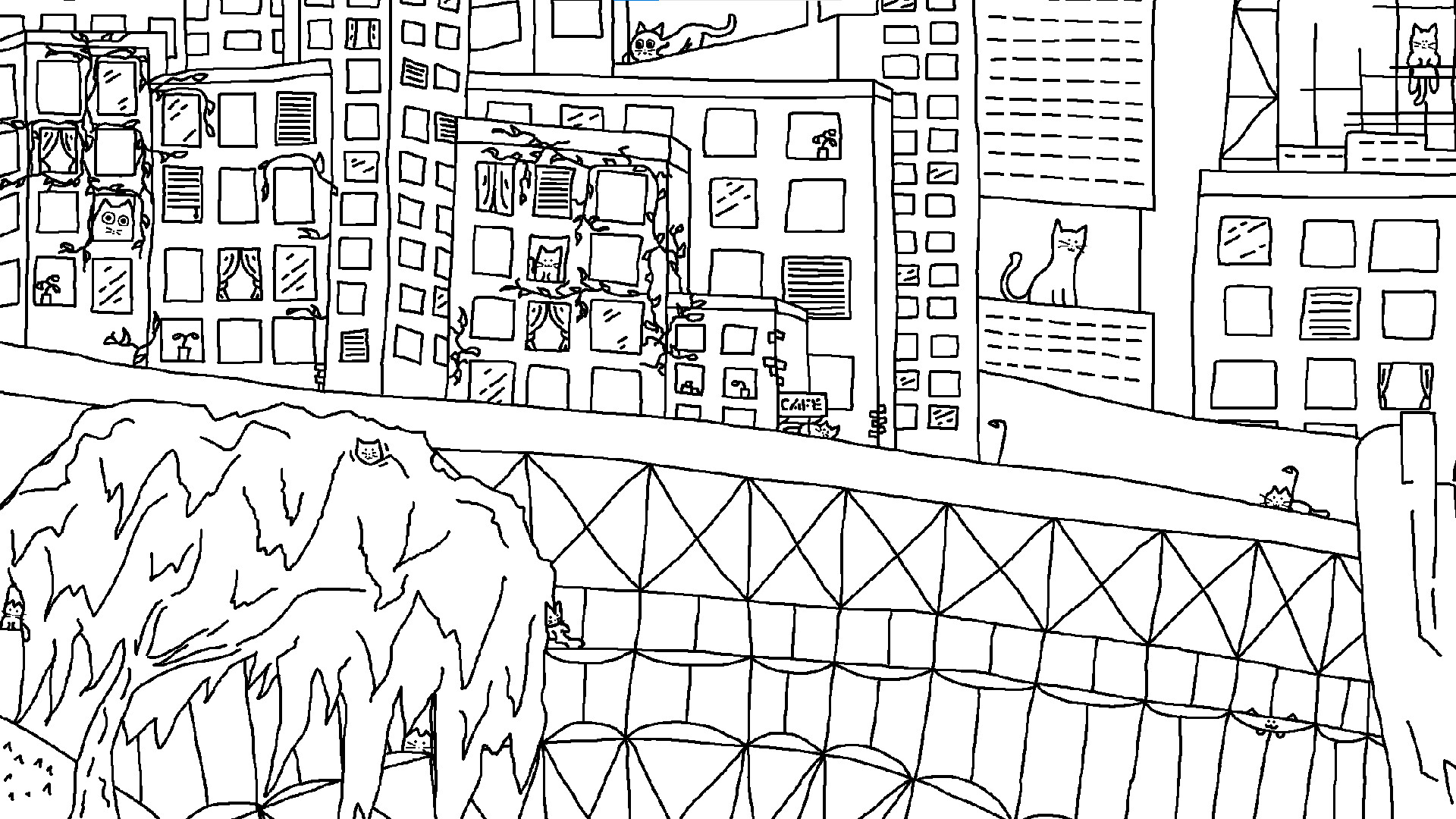 Looking For Cats In a Badly Drawn City on Steam