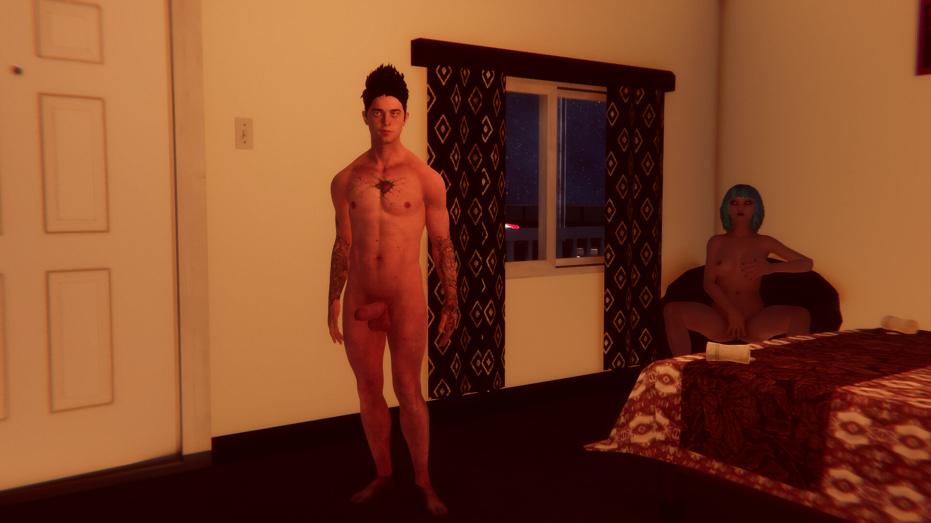 Cyberpunk men for Sex motel screenshot screenshot 2