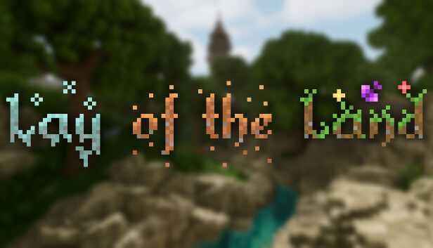 Lay of the Land capsule art — survival, exploration, and building