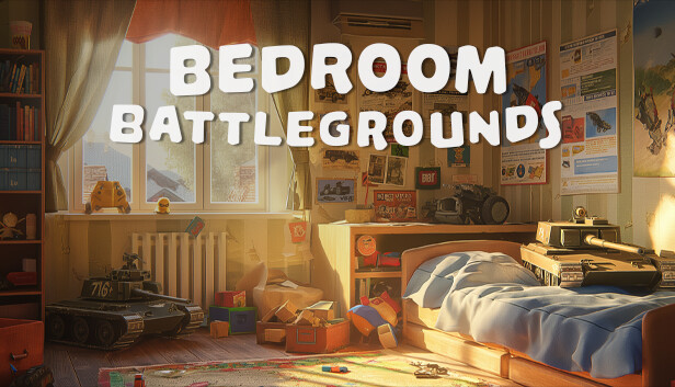Imagen de la cápsula de "Bedroom Battlegrounds" que utilizó RoboStreamer para las transmisiones en Steam