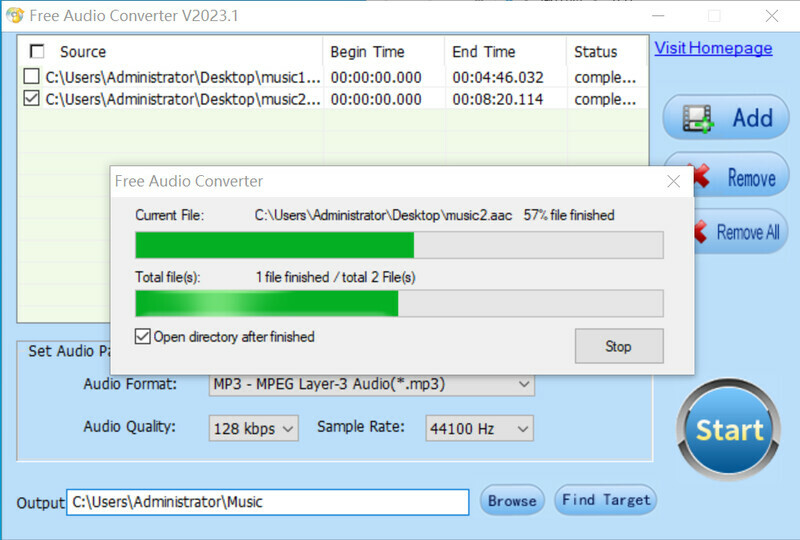 Free Audio Converter PC gameplay screenshot 5 of 5
