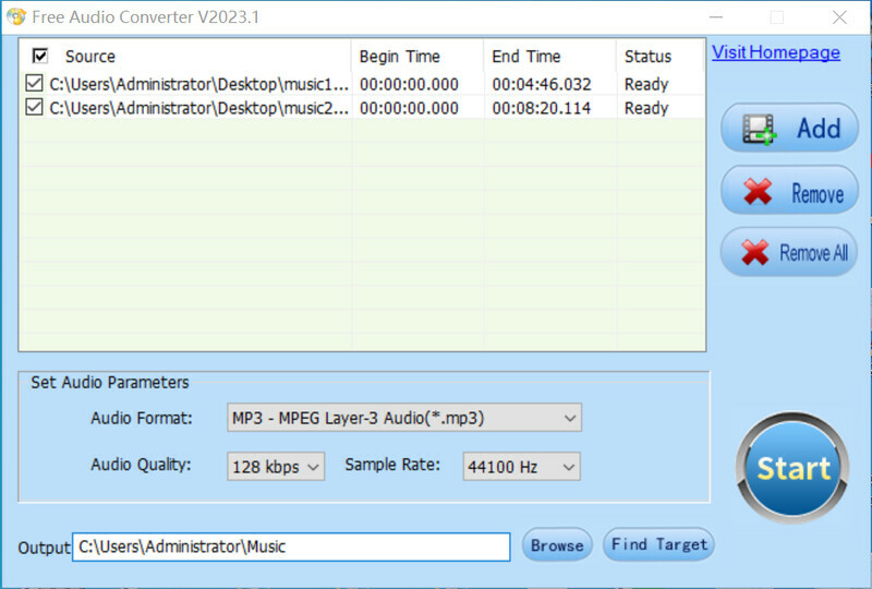 Free Audio Converter PC gameplay screenshot 2 of 5