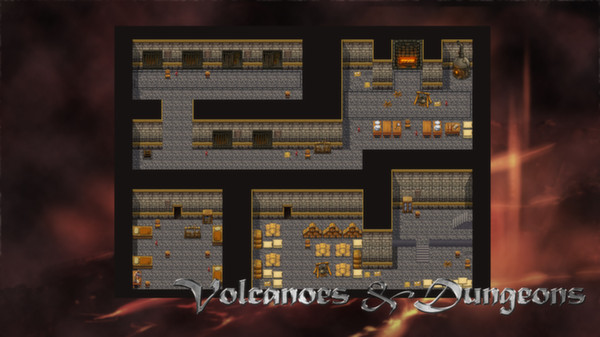 KHAiHOM.com - RPG Maker VX Ace - Dungeons and Volcanoes Tile Pack
