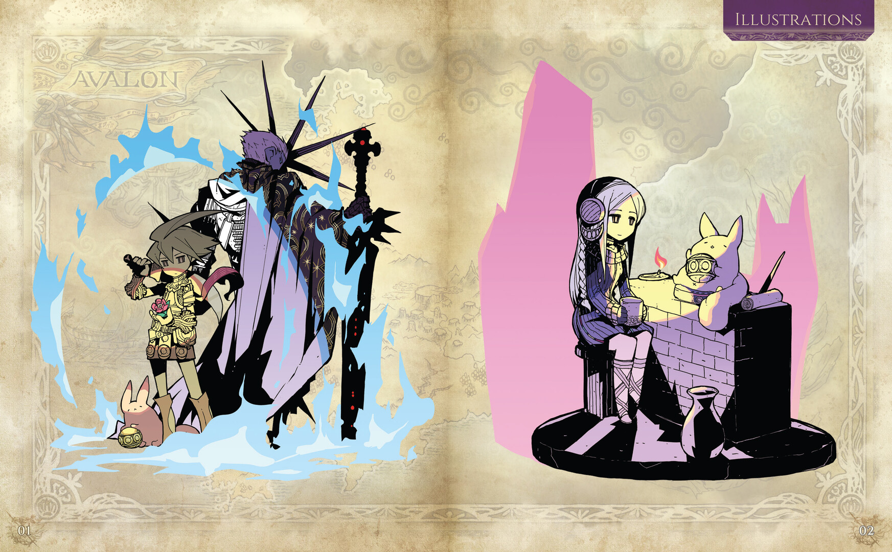 The Legend of Legacy HD Remastered - Mini Art Book PC gameplay screenshot 2 of 3