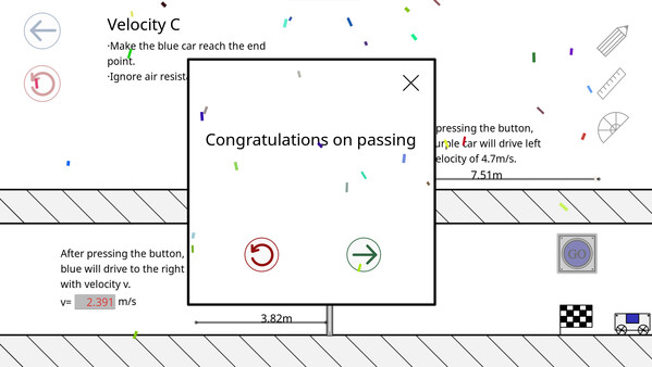 Force and Motion game for Linux 1