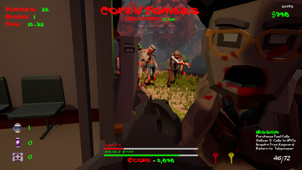 Copz N Zombies game for Linux 1