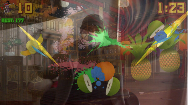 Скриншот из Fruit Slice by Motion Capture