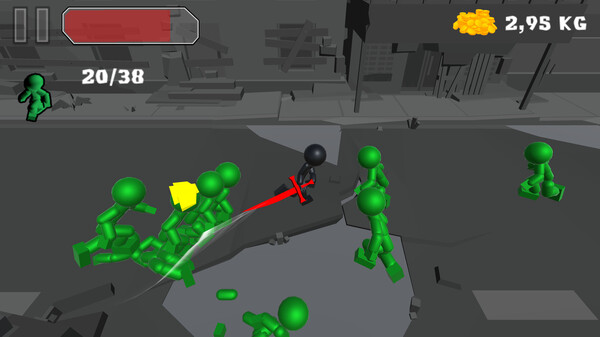 Скриншот из Stickman Killing Zombie