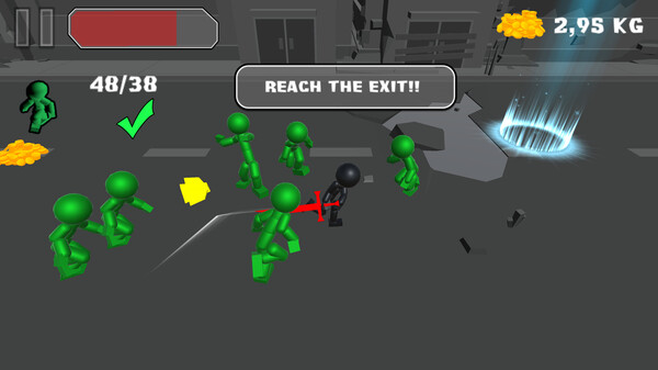 Stickman Killing Zombie