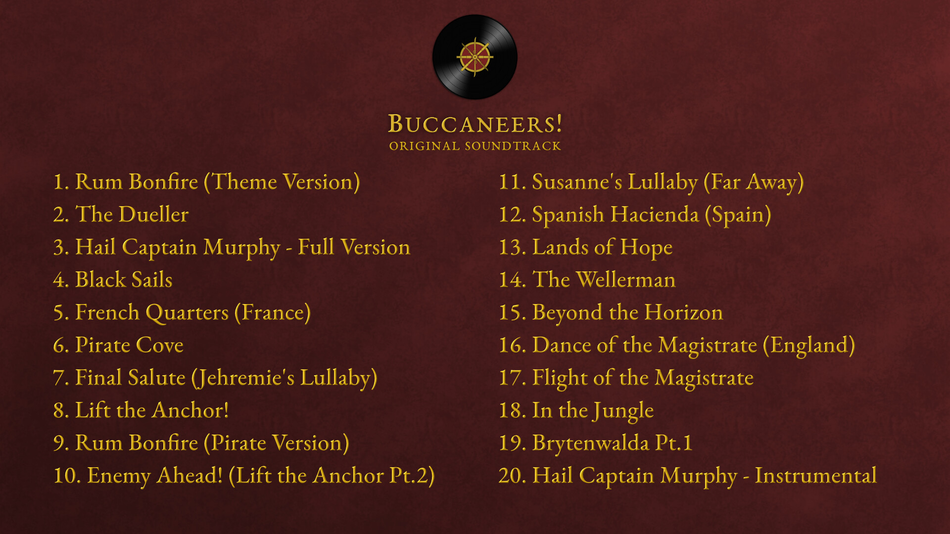 Buccaneers! Original Soundtrack Featured Screenshot #1