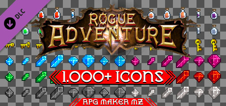 RPG Maker MZ - Rogue Adventure 1000+ Icons Pack