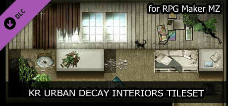 RPG Maker MZ - KR Urban Decay Interior Tileset