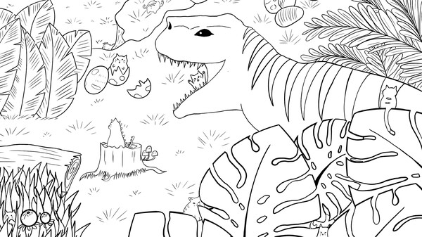 Screenshot of 100 Dino Cats