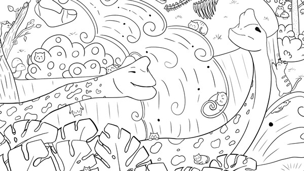 Screenshot of 100 Dino Cats