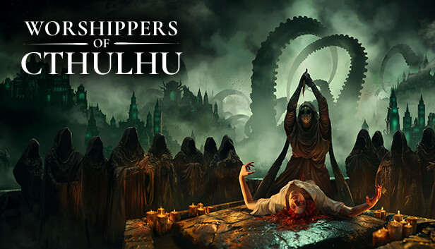 Imagen de la cápsula de "Worshippers of Cthulhu" que utilizó RoboStreamer para las transmisiones en Steam