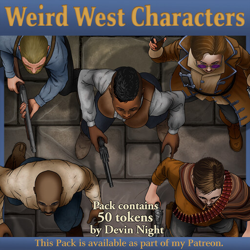 Fantasy Grounds - Devin Night Pack 201: Weird West Characters #6