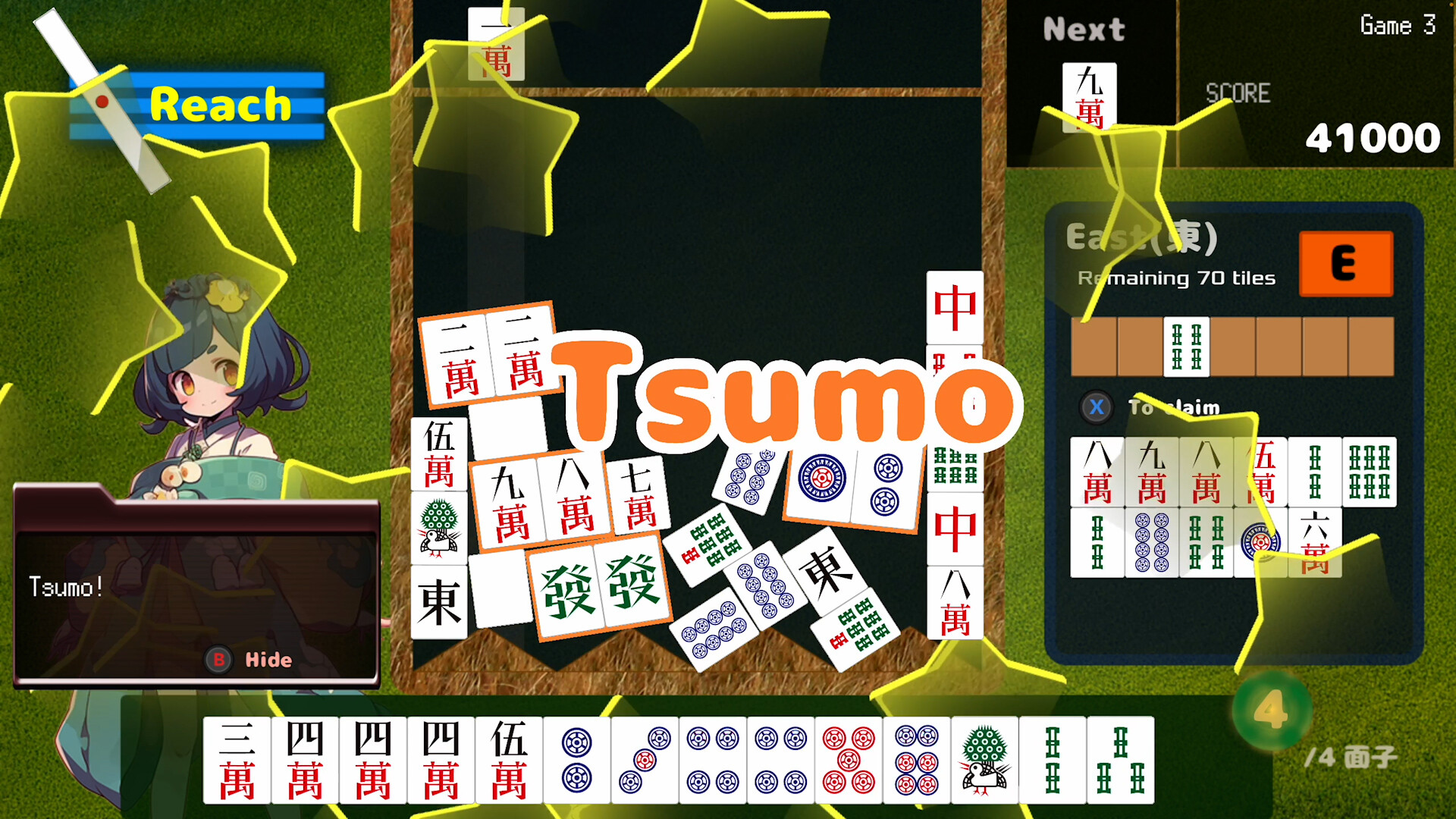 Drop Mahjong tiles #3