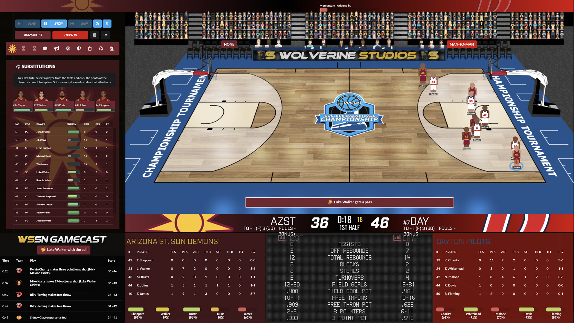 Draft Day Sports: College Basketball 2024 on Steam