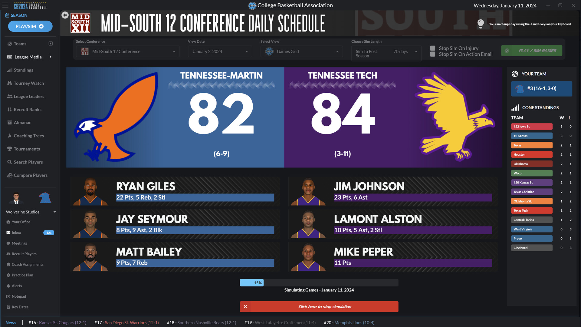 Draft Day Sports: College Basketball 2024 #9