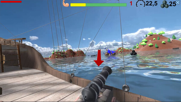 Pirates. Naval battle game for Linux 1