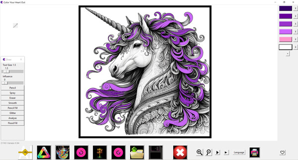 Color Your Heart Out game for Linux 1