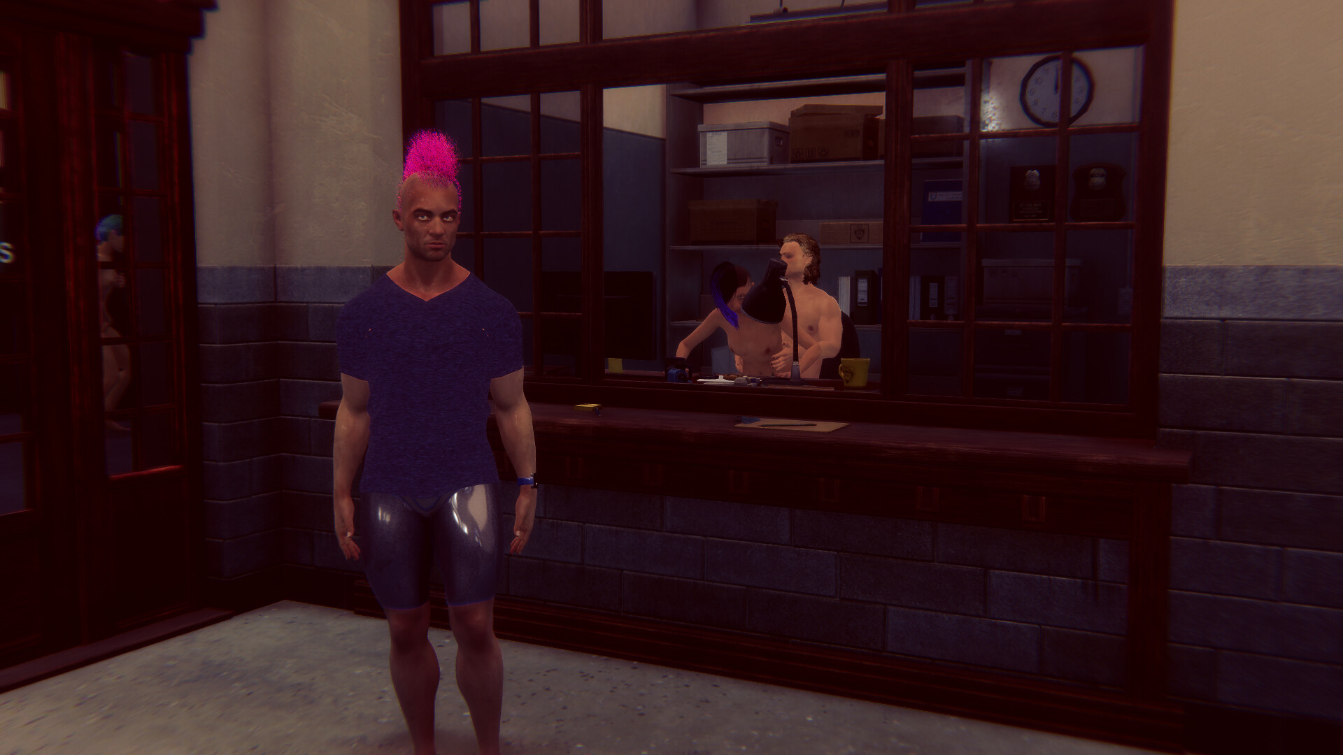 Cyberpunk men for Fuck in police screenshot thumbnail screenshot 13