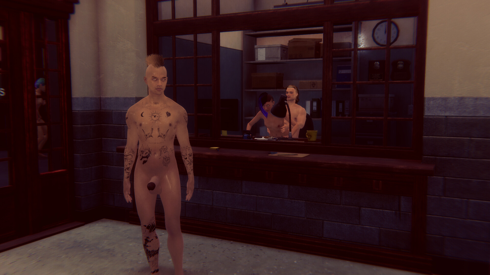 Cyberpunk men for Fuck in police screenshot screenshot 1