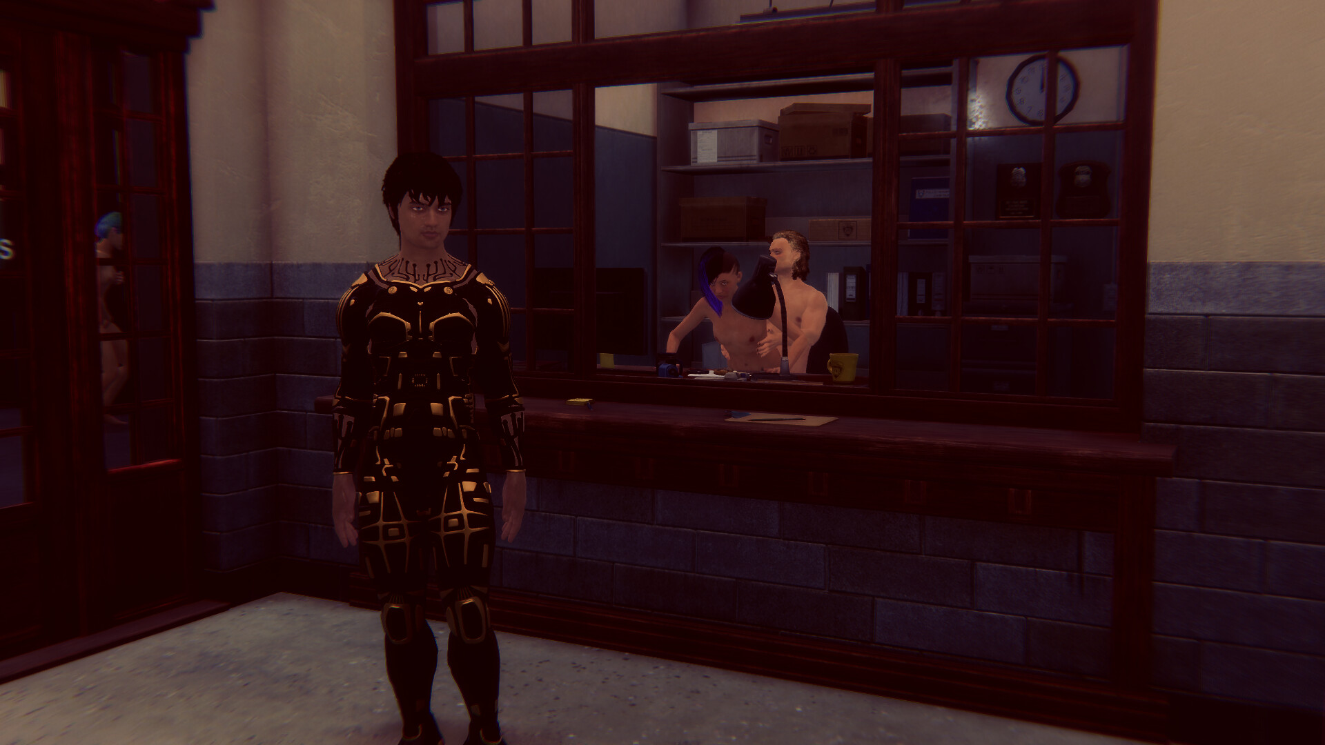 Cyberpunk men for Fuck in police screenshot thumbnail screenshot 9