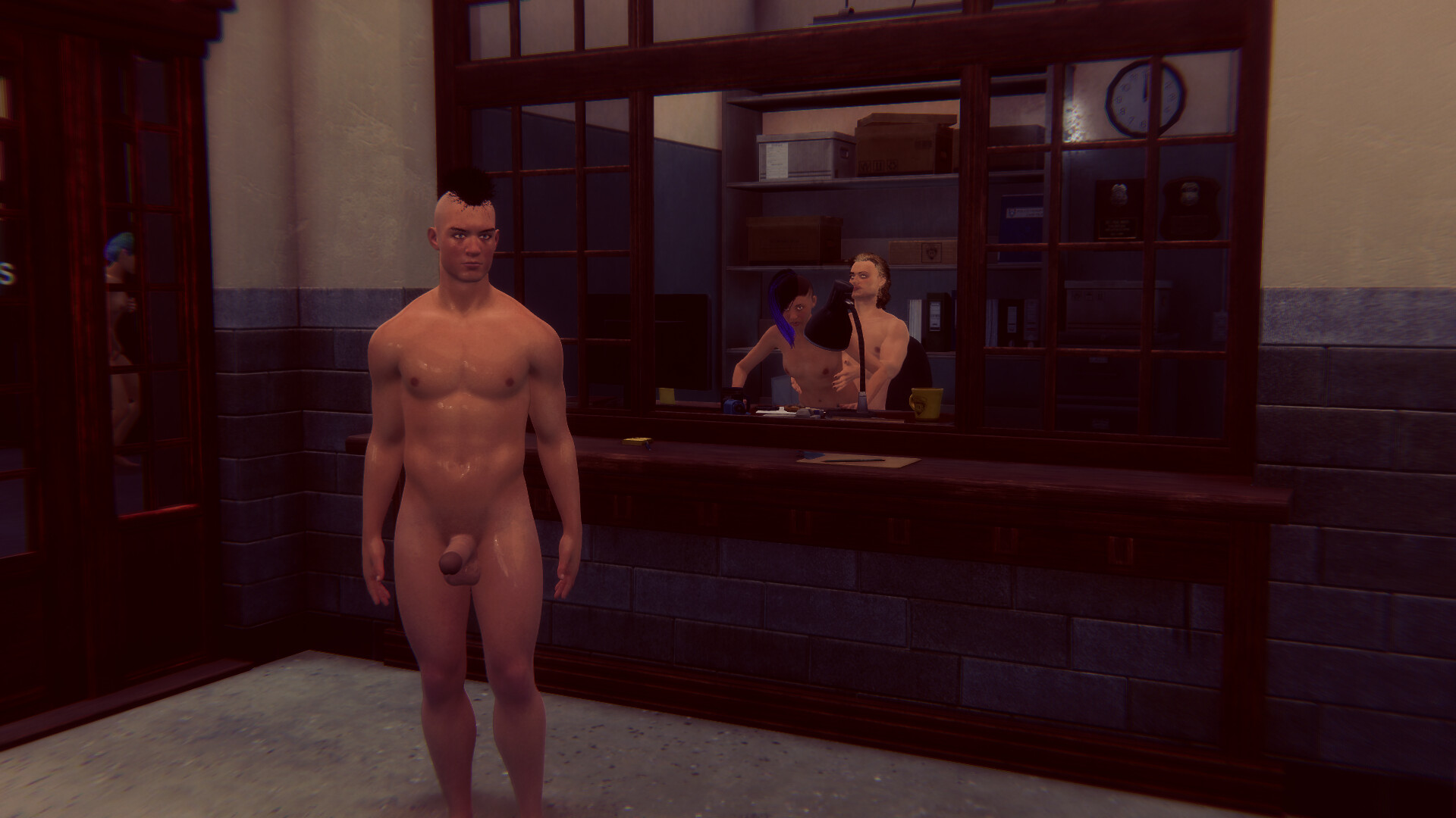 Cyberpunk men for Fuck in police screenshot thumbnail screenshot 10