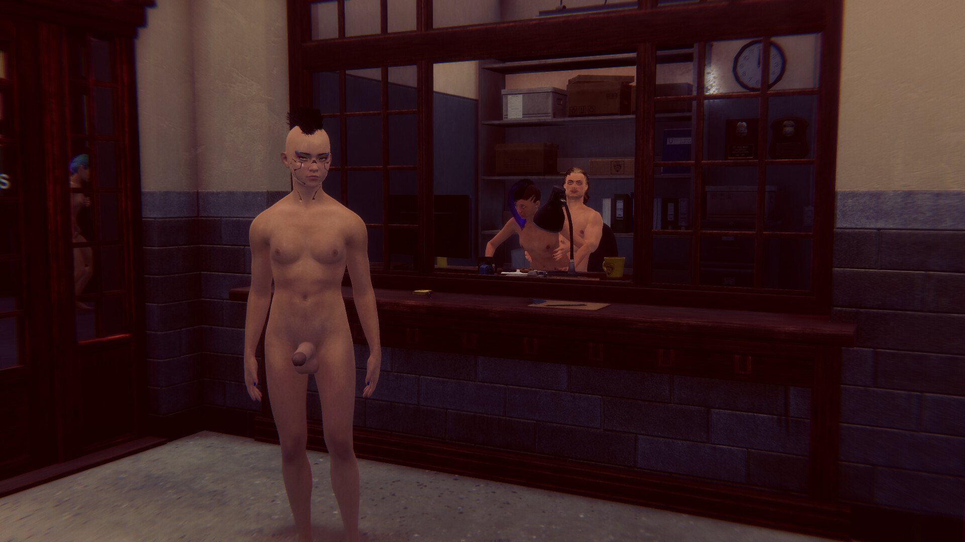 Cyberpunk men for Fuck in police screenshot thumbnail screenshot 18