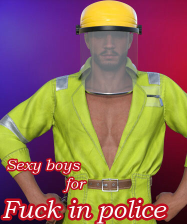 Sexy boys for Fuck in police