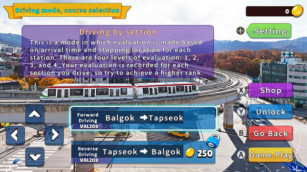 Korean Rail Driving Tour-LRT Uijeongbu game for Linux 1