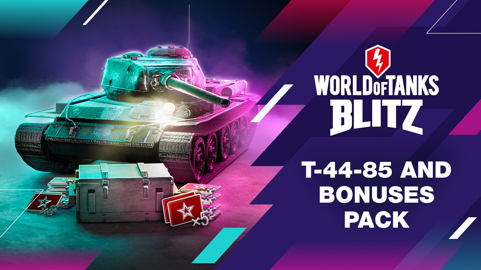World of Tanks Blitz - T-44-85 & Bonuses Pack PC gameplay screenshot 1 of 1