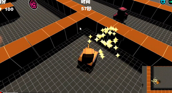 Tank maze game for Linux 1