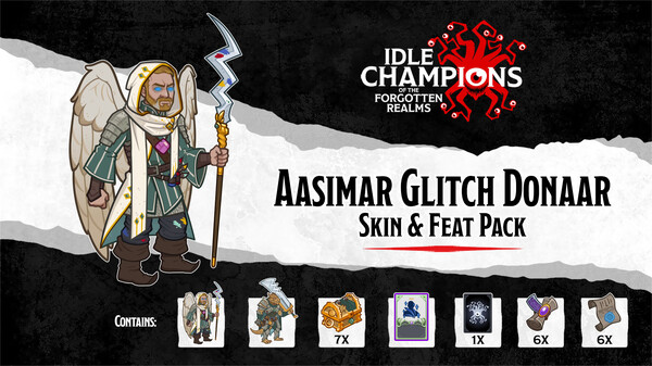 Idle Champions - Aasimar Glitch Donaar Skin & Feat Pack